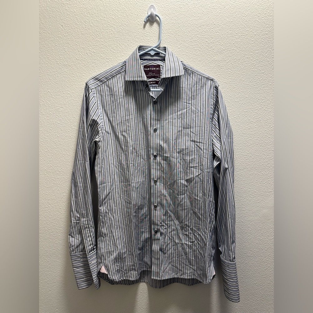 Marks and Spencer Long Sleeve Button Down designed by Timothy Everest sz 14.5/37